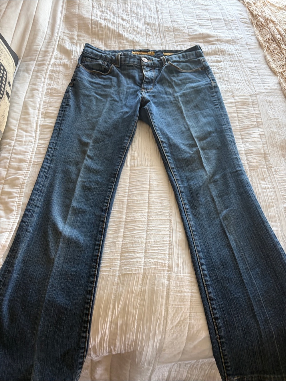 Vintage Seven Boot Cut Dark Blue Jeans